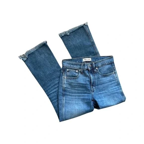 Madewell Cali Demi-Boot Jeans Frayed Hem - Picture 7 of 13